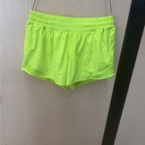 Neon lululemon Green Women's Shorts